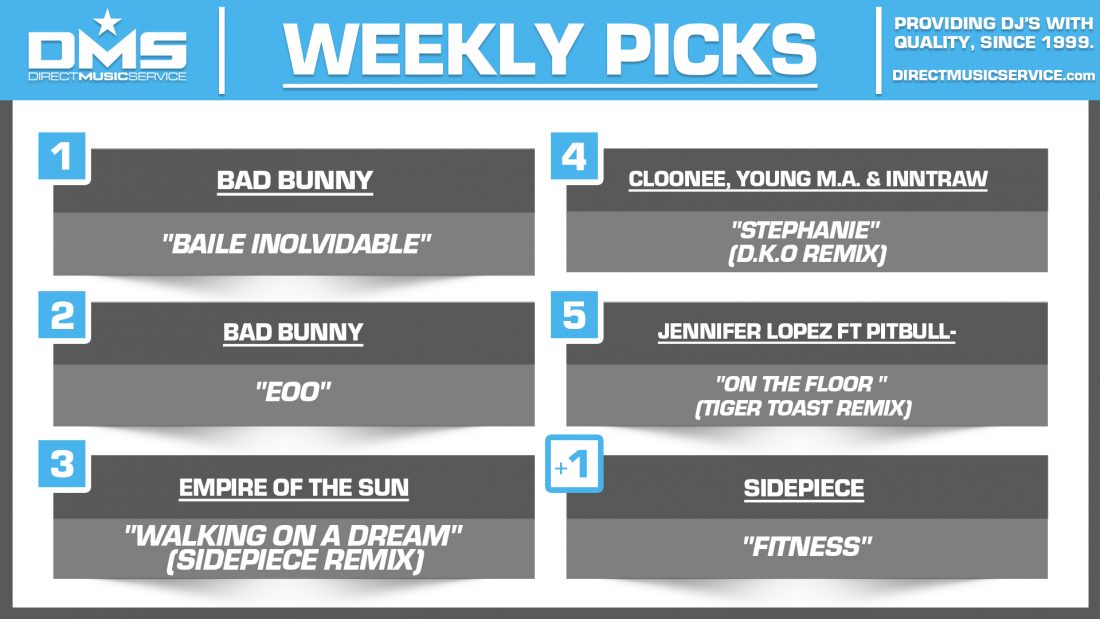 DMS TOP 5 PICKS OF THE WEEK 1-20-2025