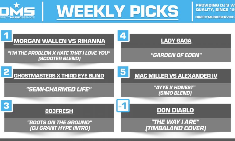 DMS TOP 5 PICKS OF THE WEEK 3-10-2025