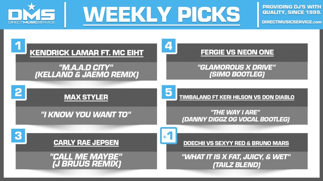 DMS TOP 5 PICKS OF THE WEEK 3-10-2025