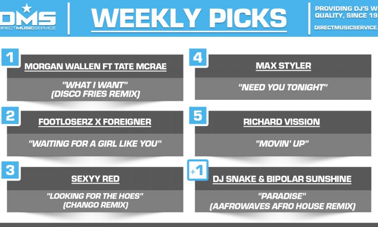 DMS TOP 5 PICKS OF THE WEEK 5-19-2025