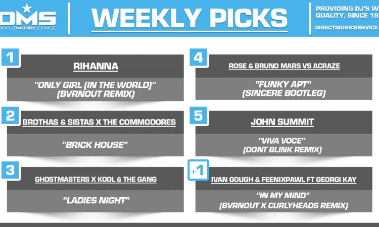 DMS TOP 5 PICKS OF THE WEEK 6-2-2025