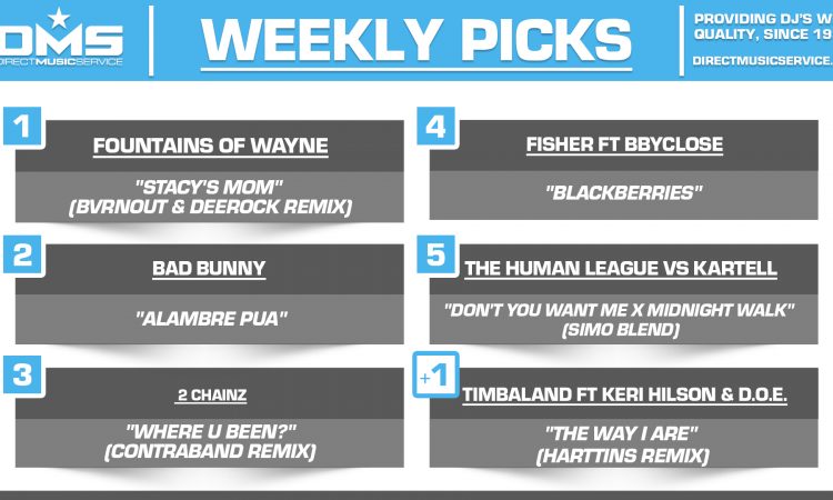 DMS TOP 5 PICKS OF THE WEEK 7-21-2025