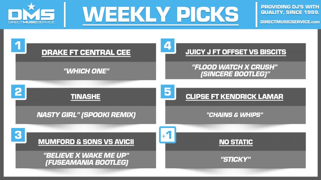 DMS TOP 5 PICKS OF THE WEEK 7-28-2025