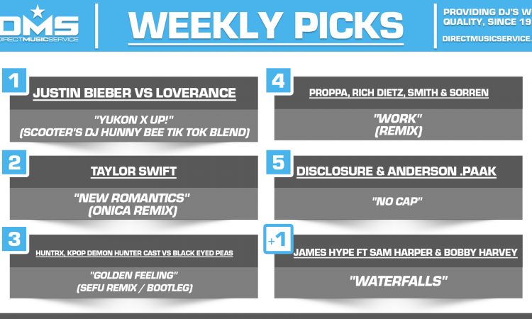 DMS TOP 5 PICKS OF THE WEEK 8-12-2025