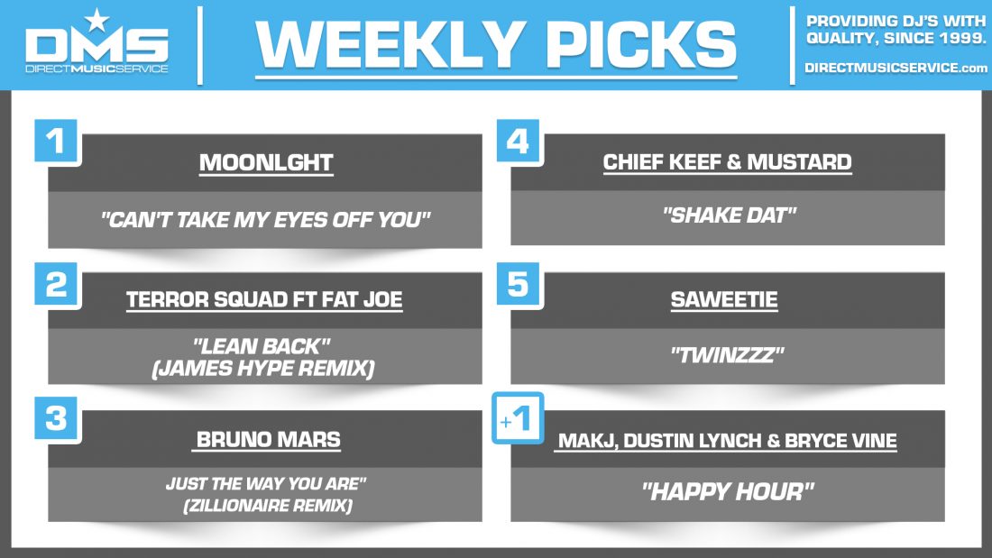 DMS TOP 5 PICKS OF THE WEEK 8-18-2025