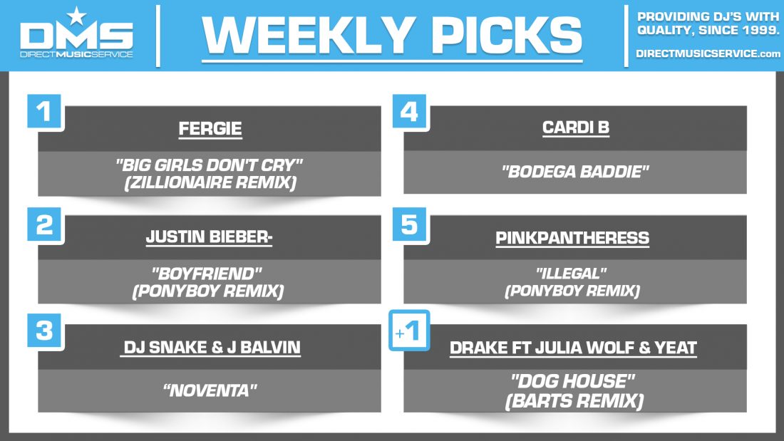 DMS TOP 5 PICKS OF THE WEEK 9-22-2025