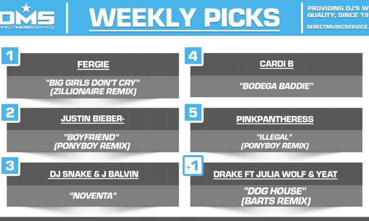 DMS TOP 5 PICKS OF THE WEEK 9-22-2025