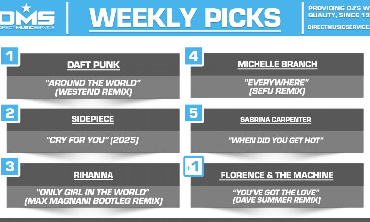 DMS TOP 5 PICKS OF THE WEEK 9-29-2025