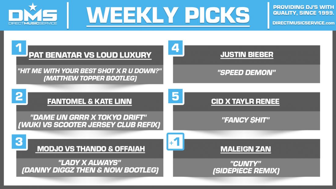 DMS TOP 5 PICKS OF THE WEEK 9-8-2025