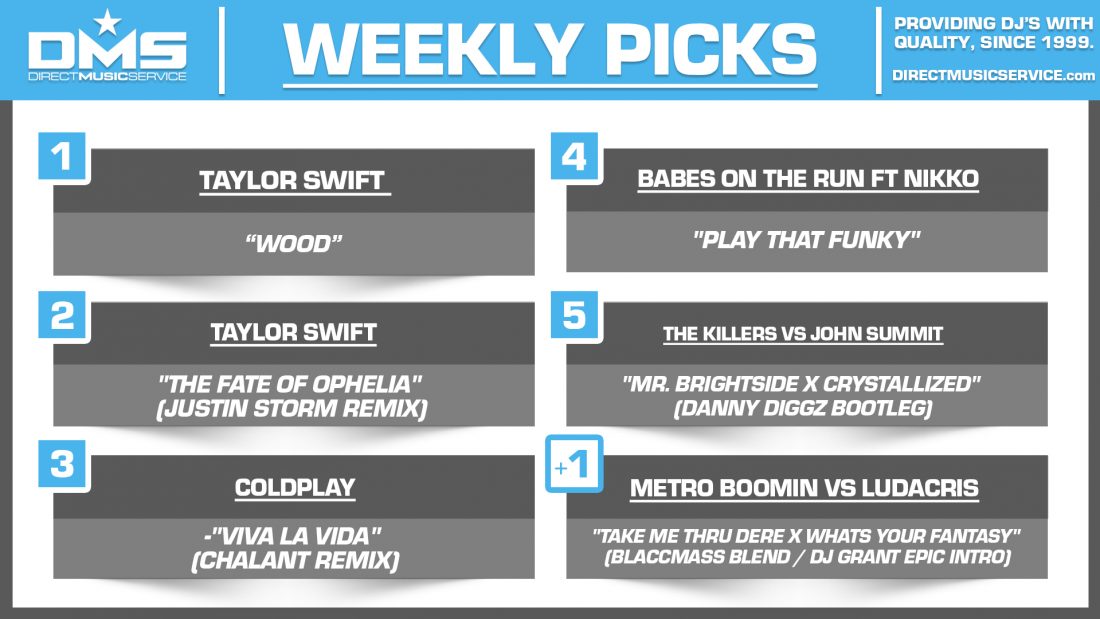 DMS TOP 5 PICKS OF THE WEEK 10-13-2025
