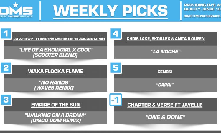 DMS TOP 5 PICKS OF THE WEEK 10-20-2025