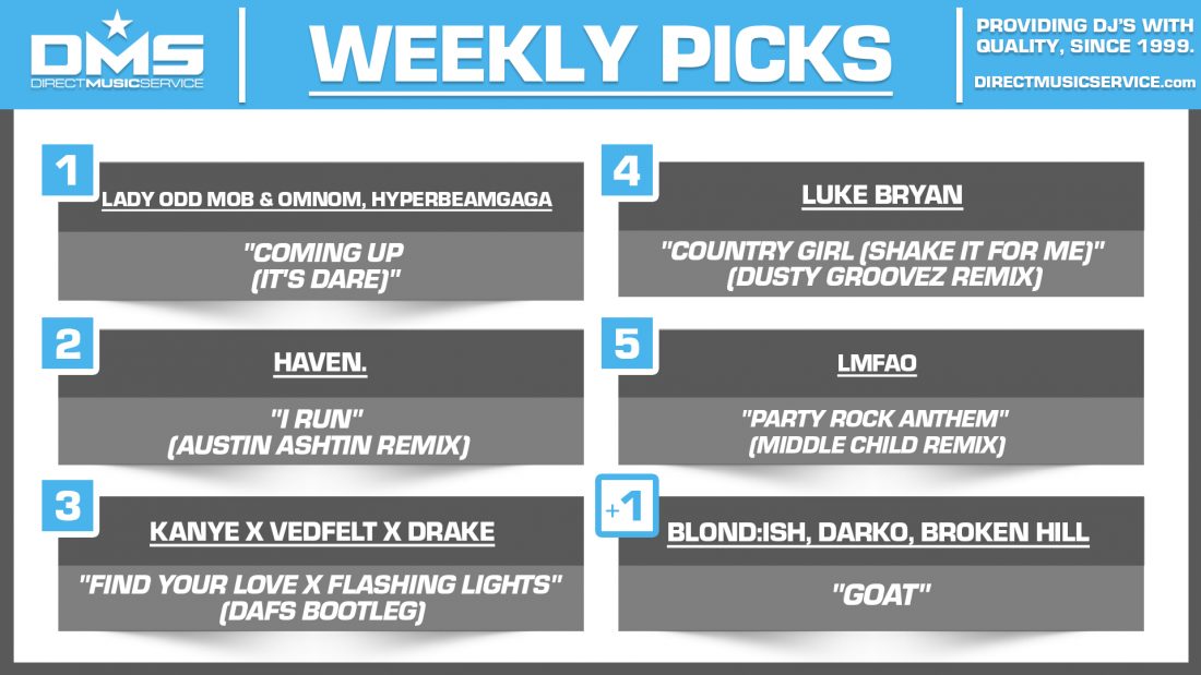 DMS TOP 5 PICKS OF THE WEEK 11-17-2025