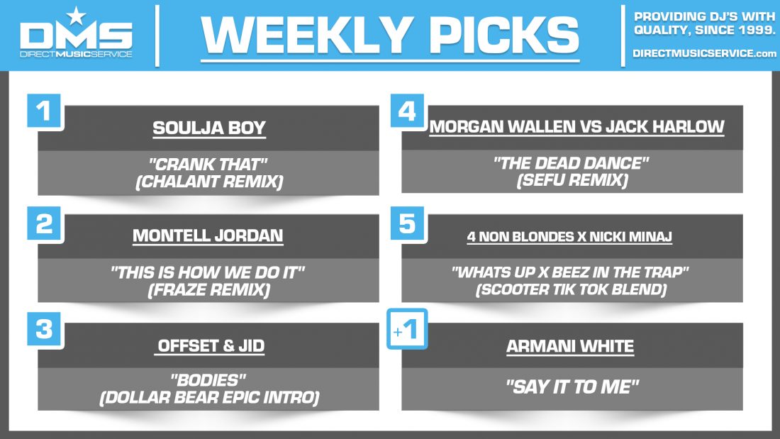 DMS TOP 5 PICKS OF THE WEEK 11-3-2025