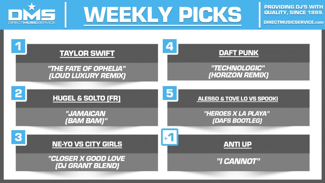 DMS TOP 5 PICKS OF THE WEEK 11-10-2025