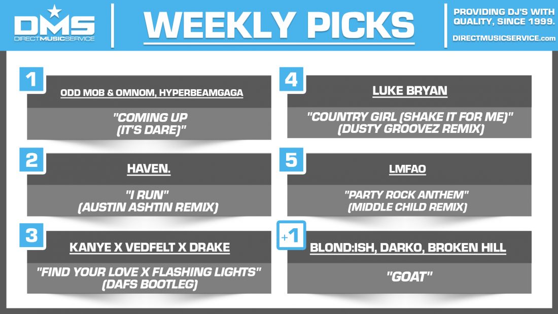 DMS TOP 5 PICKS OF THE WEEK 11-17-2025