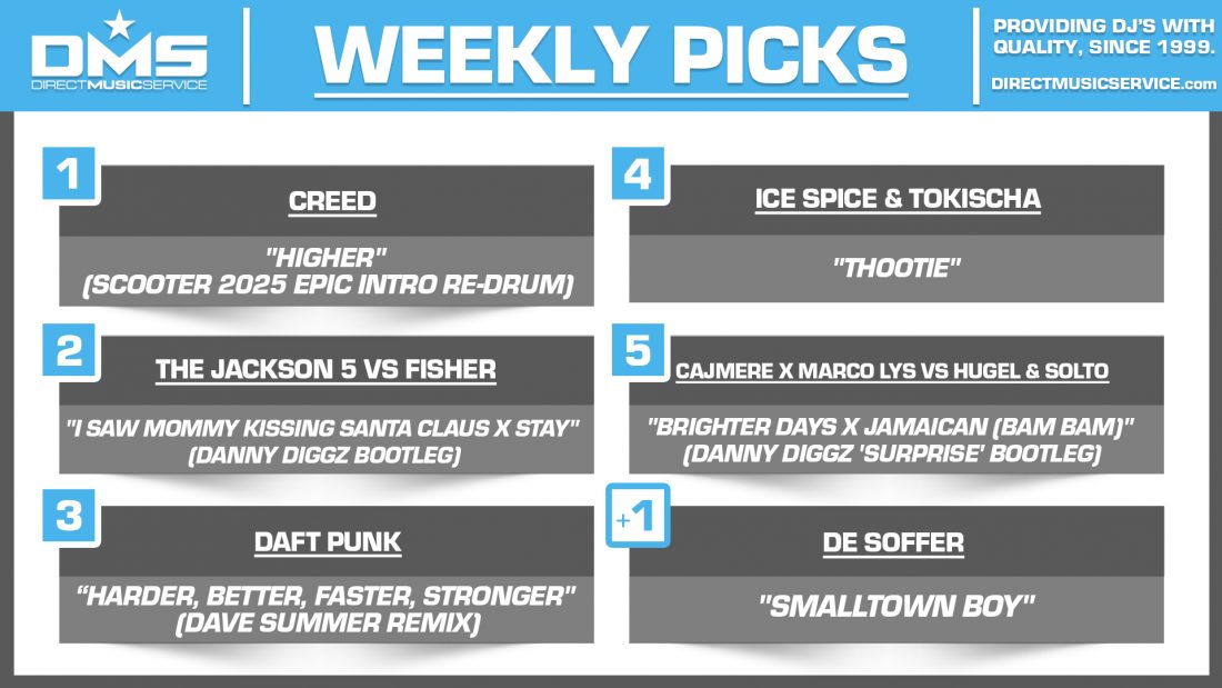 DMS TOP 5 PICKS OF THE WEEK 12-15-2025