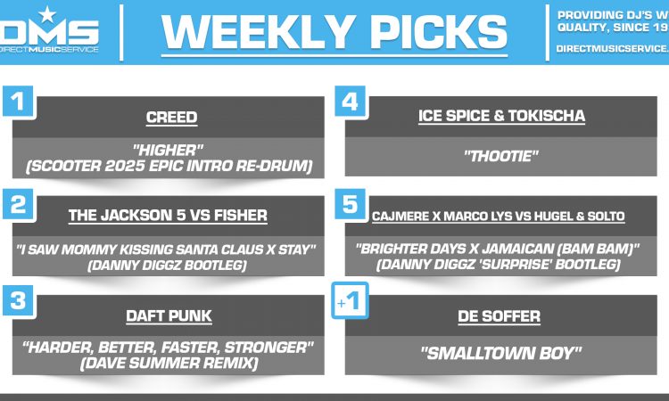 DMS TOP 5 PICKS OF THE WEEK 12-15-2025