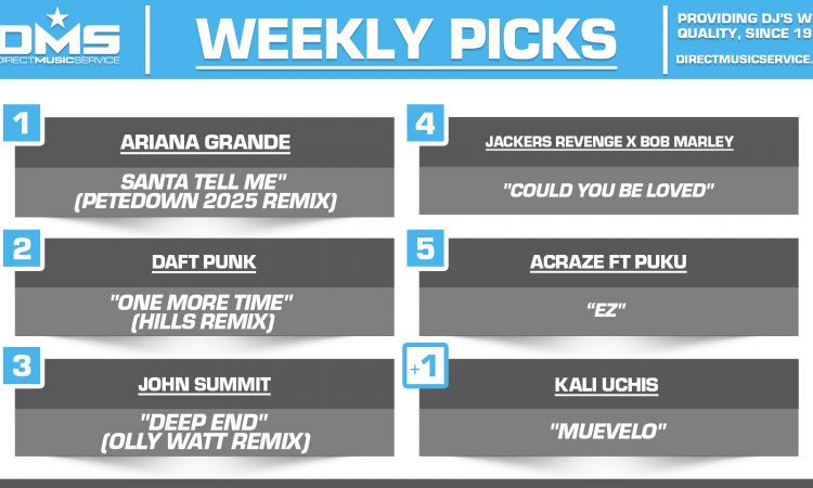 DMS TOP 5 PICKS OF THE WEEK 12-22-2025
