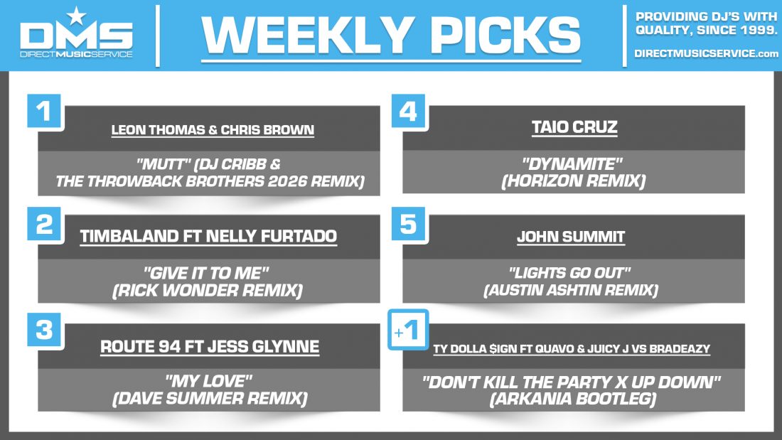 DMS Picks Of The Week | 2-9-26