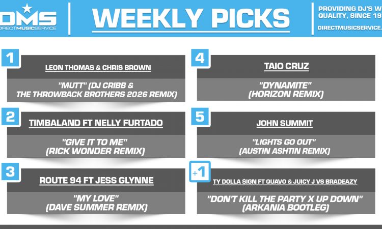 DMS Picks Of The Week | 2-9-26