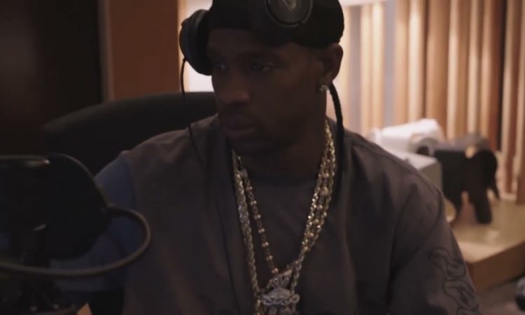 Kanye West & Travis Scott Making "FATHER" In The Studio